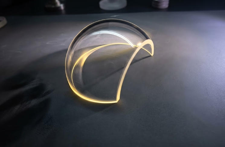BK7 Fused Silica Optical Dome Cover Port With Custom Cutout