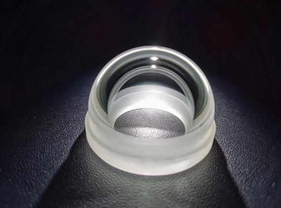 fused silica flanged stepped Hyper-Hemispherical Dome